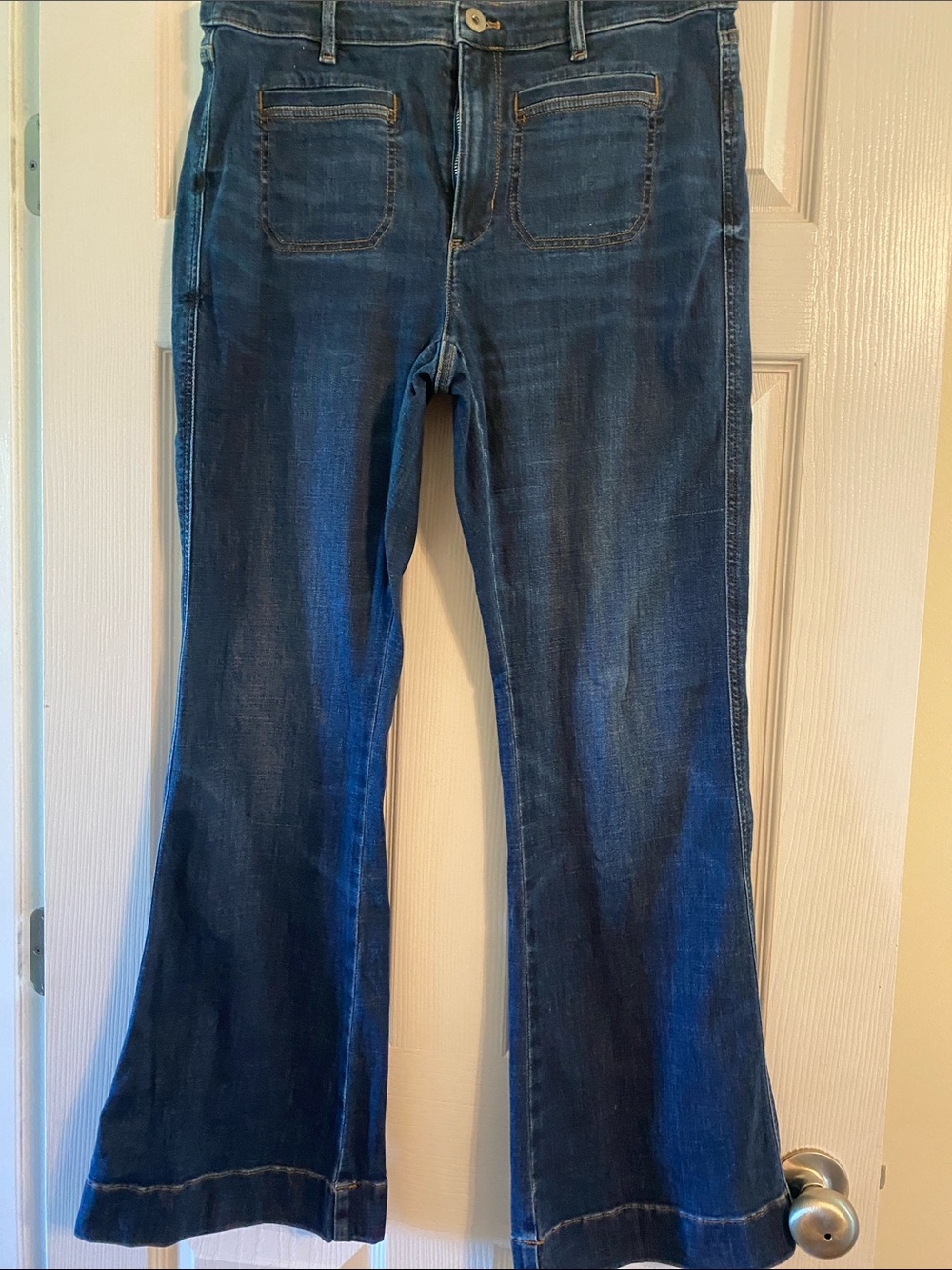 J. Jill Indigo Wide-Leg Flare Jeans